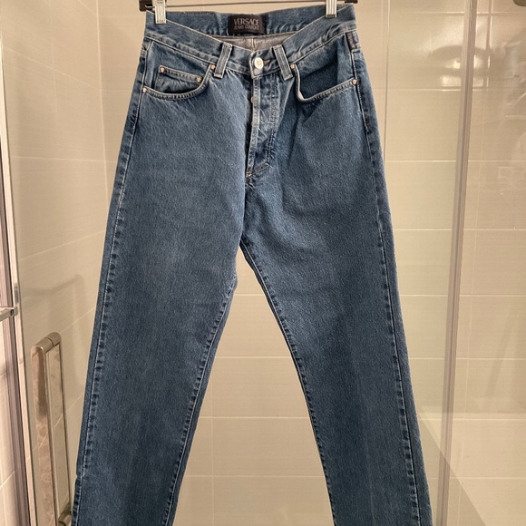 Vintage Versace Jeans Couture High Waisted Buttonfly Woman - Picture 1 of 9